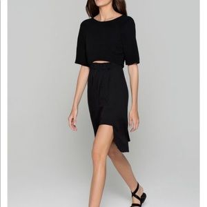 A.L.C Cut Out Front Black Dress Sz S